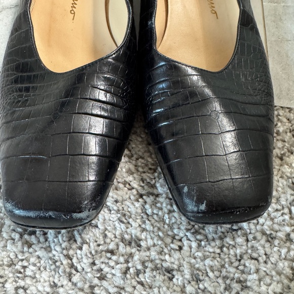 Salvatore Ferragamo Boutique vintage Croc-Embossed Women's Shoes size 9B - Picture 2 of 5
